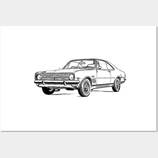 Holden Monaro Wireframe Posters and Art